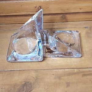 Nybro Sweden Tord Kjellstrom - Pyramid Pillar Candle Holder...